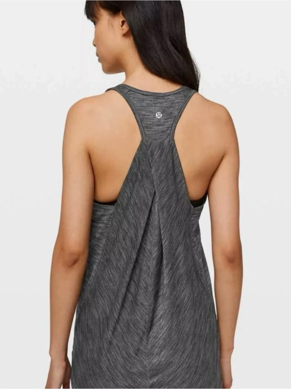 Lululemon Gray Heather Racerback Tank Top Size M
